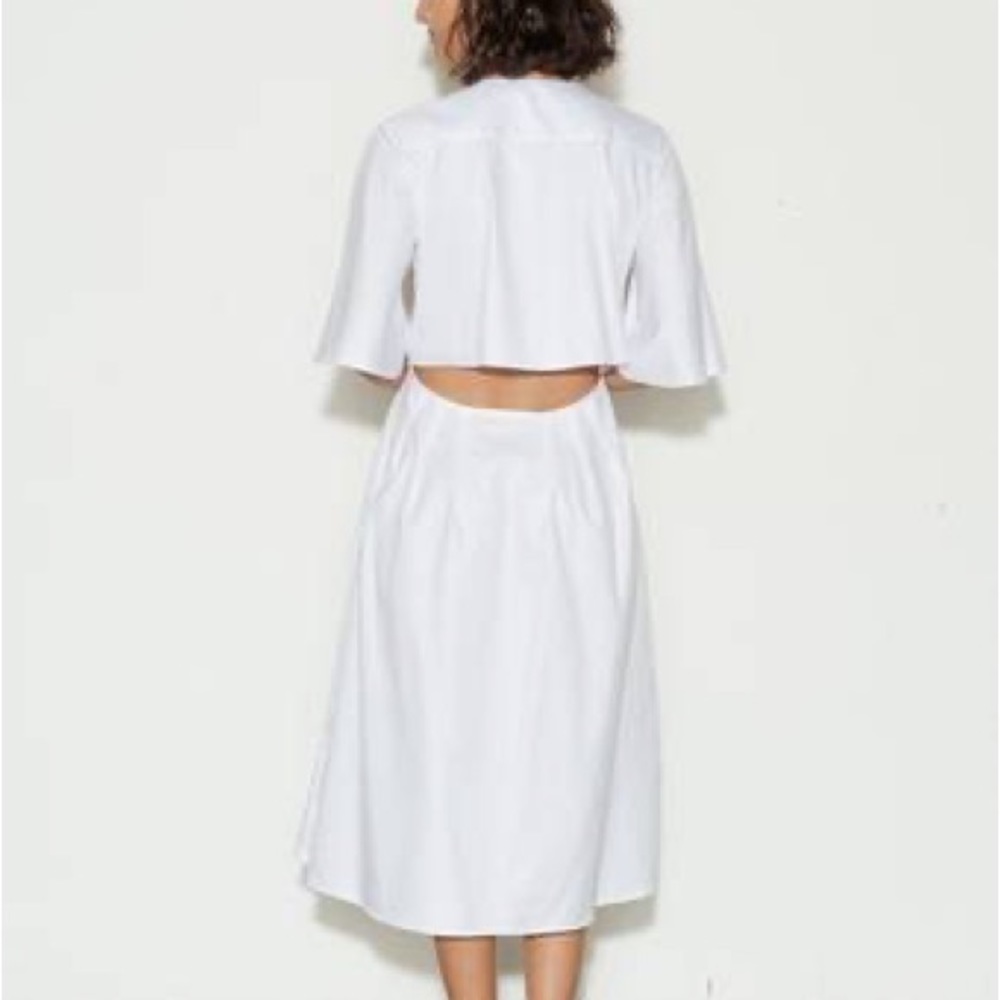 Anna Quan Olive Striped Dress